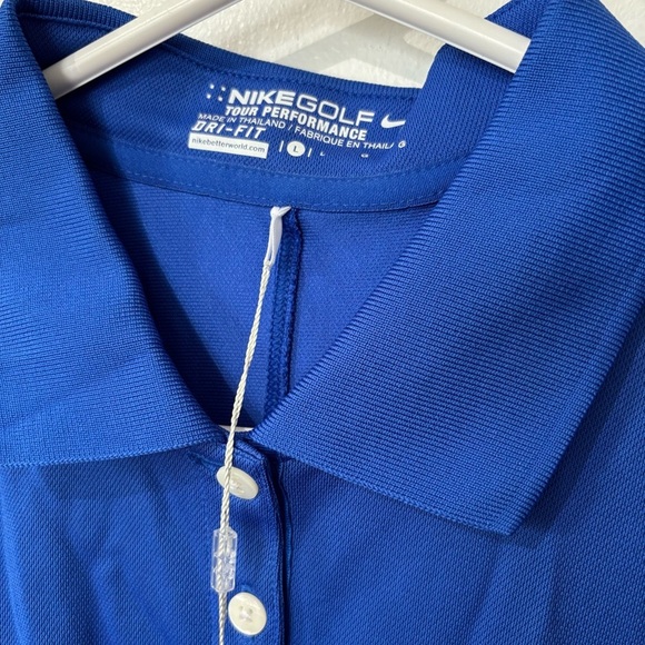 ✨Nike Blue Tour Performance Golf Polo - Size L - Picture 2 of 4